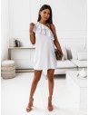 Mini sukienka na jedno ramię LIVIA - biała