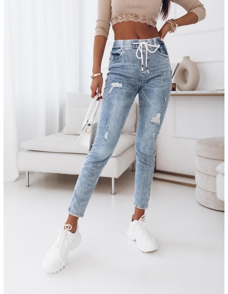 Spodnie jegginsy z dziurami - ROCCO - jeans