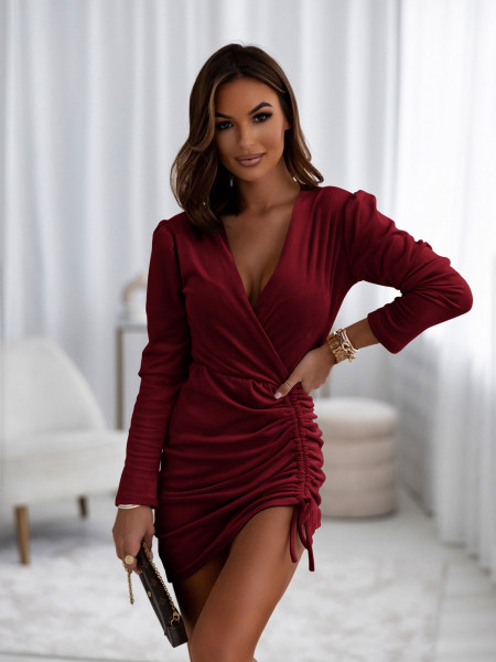 Welurowa sukienka z... 2