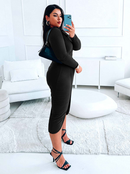 Wizytowa midi sukienka PLUS... 2