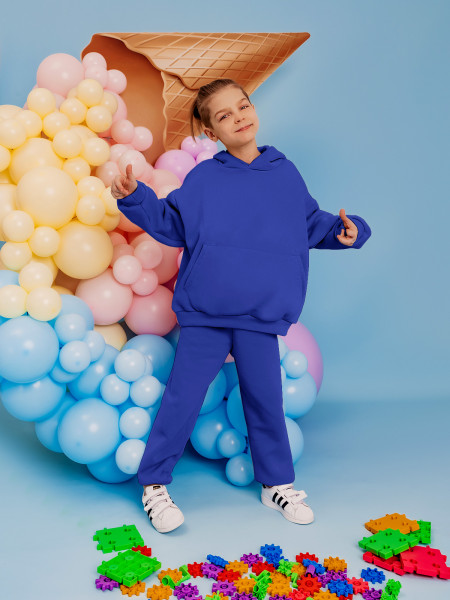 Komplet dresowy dziecięcy MULAN - chabrowy