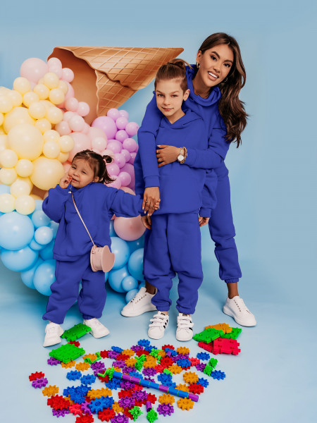 Komplet dresowy dziecięcy MULAN - chabrowy 2