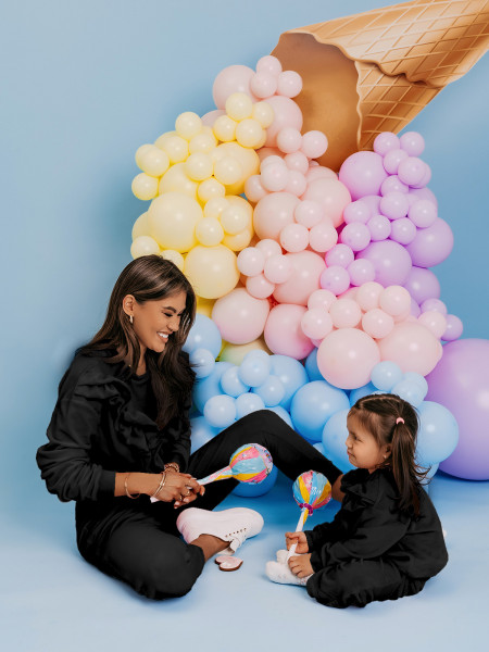 Welurowy dres dziecięcy - WILLY - czarny