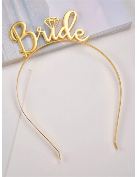 Opaska do włosów BRIDE - złota