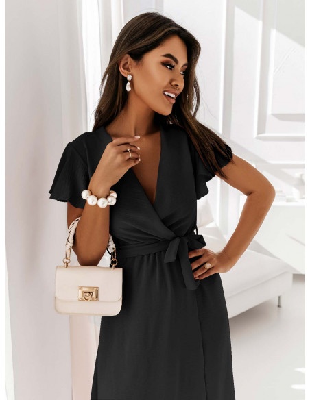 Elegancka sukienka maxi CAROLINE - czarna