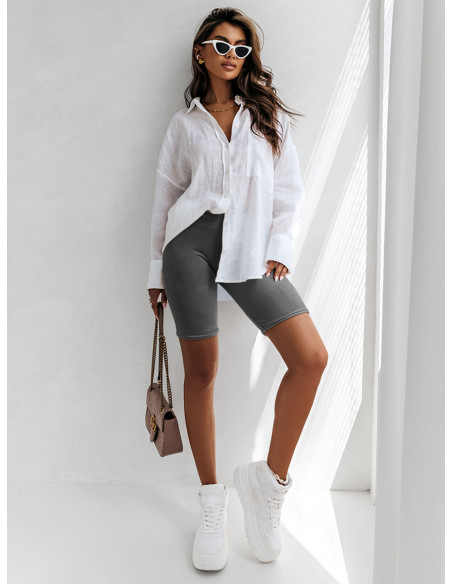 Welurowe kolarki spodenki MONTANA - grafitowe