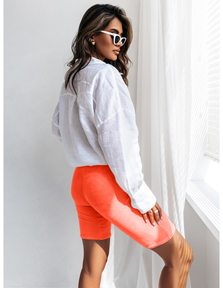 Welurowe kolarki spodenki MONTANA - orange