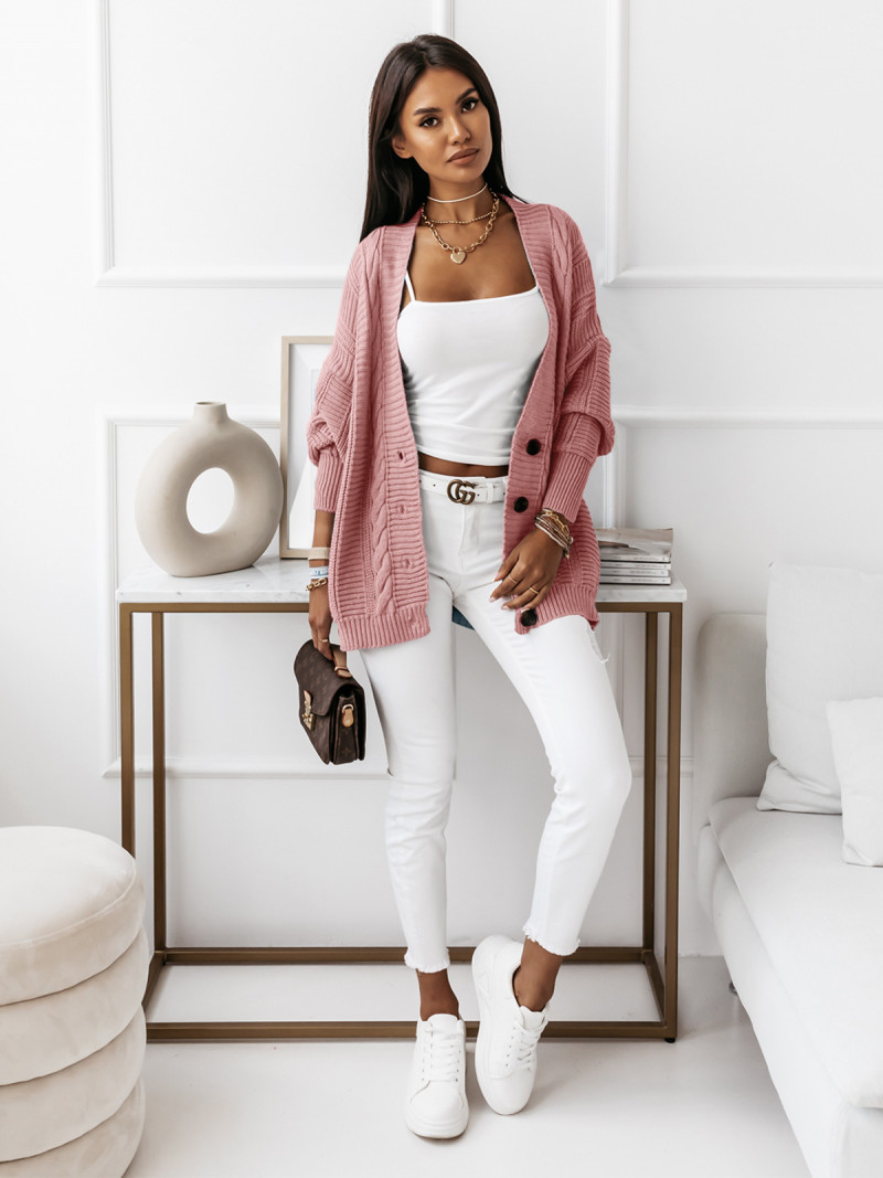 Sweter kardigan z guzikami HELLO -...