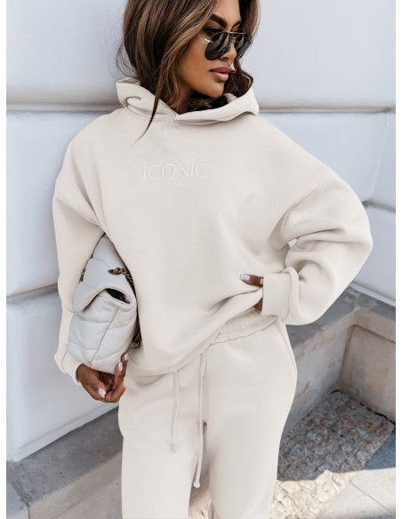 Dres damski spodnie + bluza ICONIC - ecru