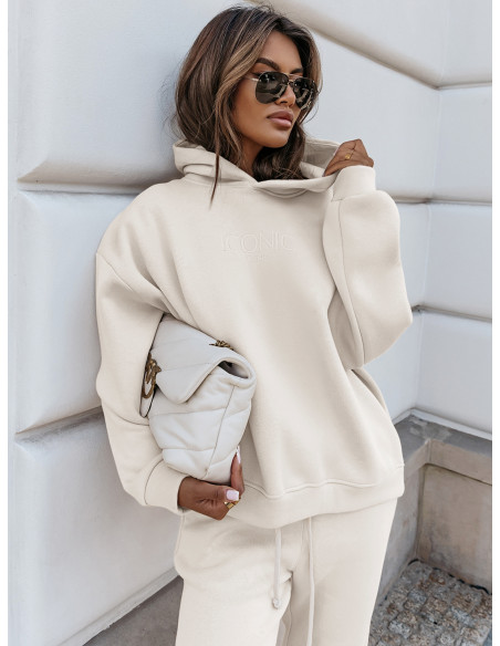 Dres damski spodnie + bluza ICONIC - ecru