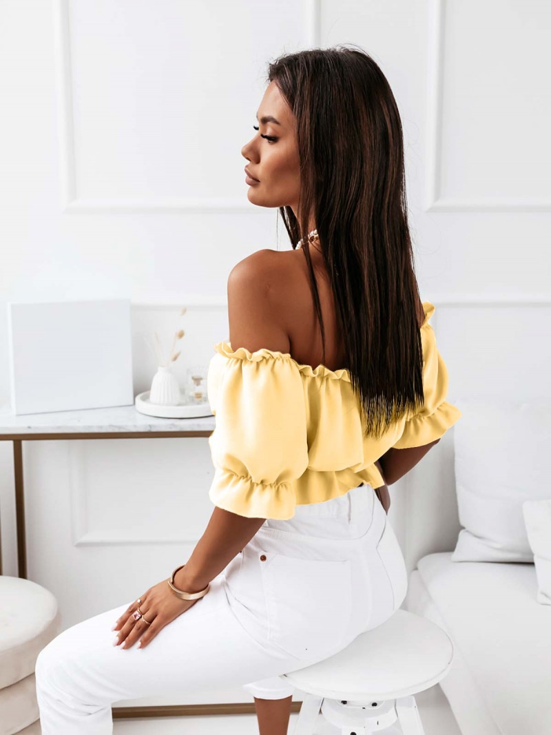 Bluzka hiszpanka z rękawkami - TERRIS...