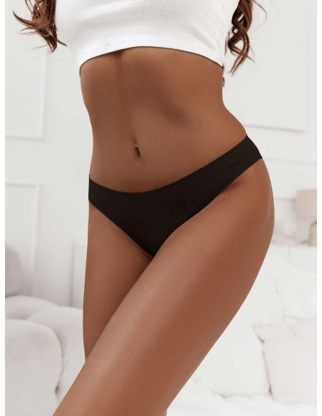 Bezszwowe majtki gładkie VITTIA - czarne