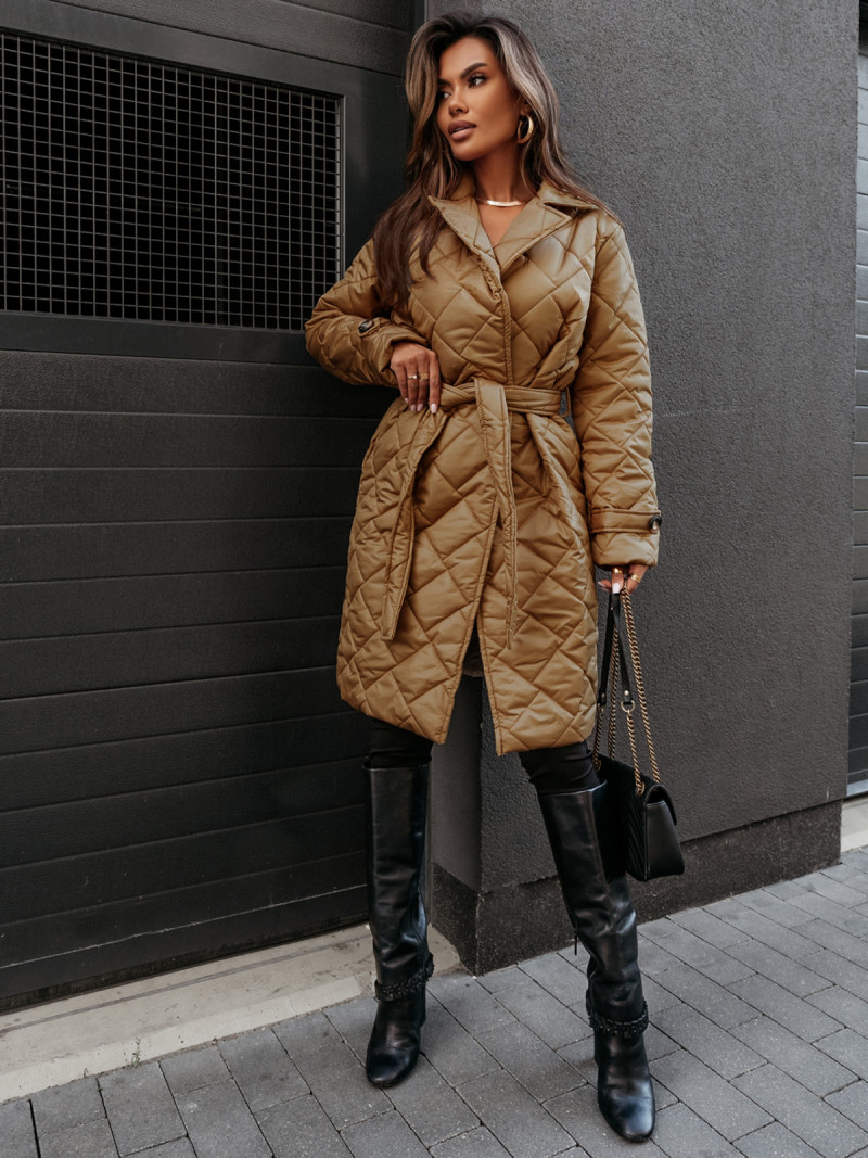 Pikowany płaszcz kurtka AALIJA -...