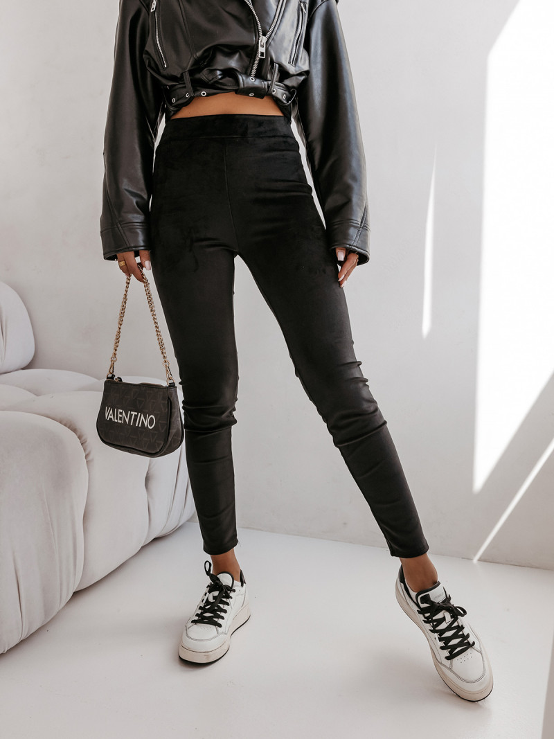 Welurowe legginsy push up HAILEY -...