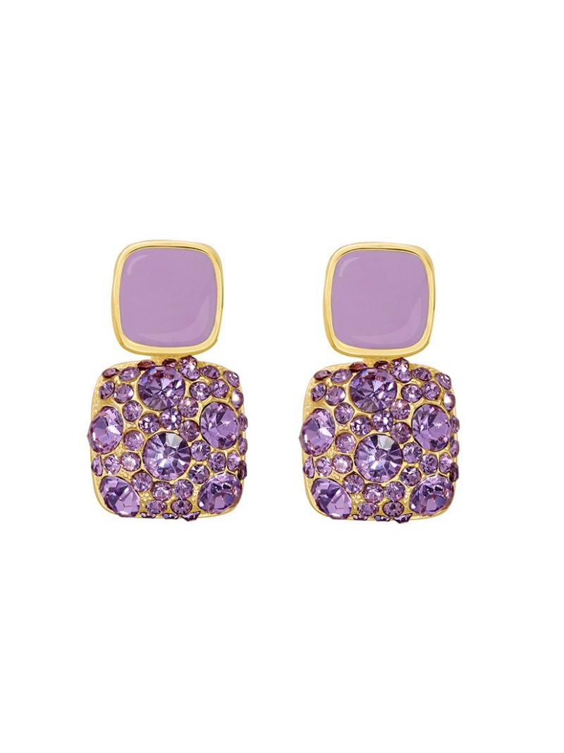 KOLCZYKI wiszące geometria kryształki...