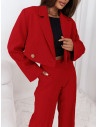 Garnitur z szerokimi spodniami HAJAM - czerwony