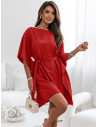 Kobieca sukienka nietoperz CANDICE - czerwona