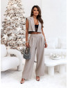 Komplet kamizelka ze spodniami PATTY - beżowy