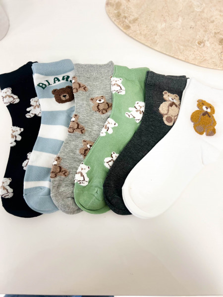 Skarpetki TEDDY - zielone 2