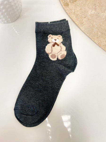 Skarpetki TEDDY - grafitowe 2