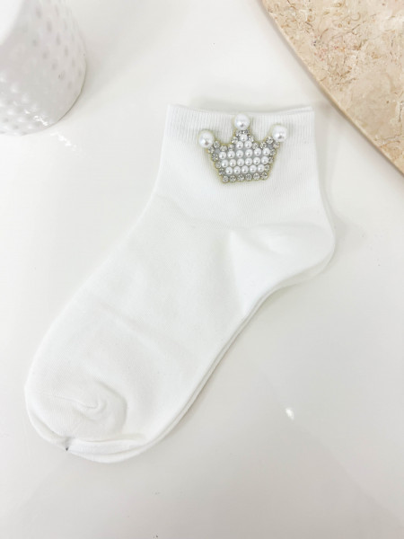 Skarpetki KORONA - białe 2