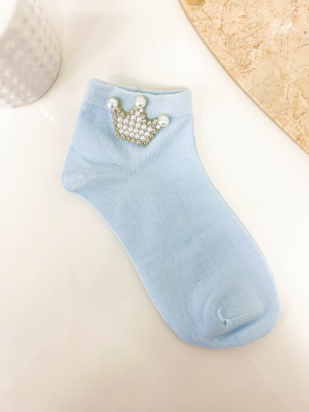 Skarpetki KORONA - błękitne 2