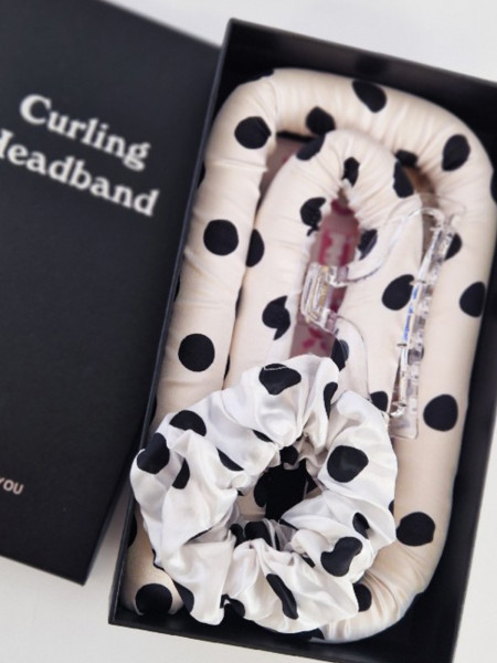 Miękki wałek do kręcenia włosów - pudrowy róż