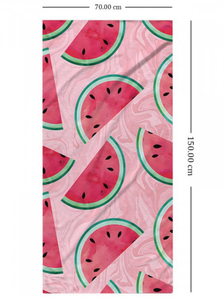 Stylowy plażowy ręcznik w arbuzy - wzór 1 2