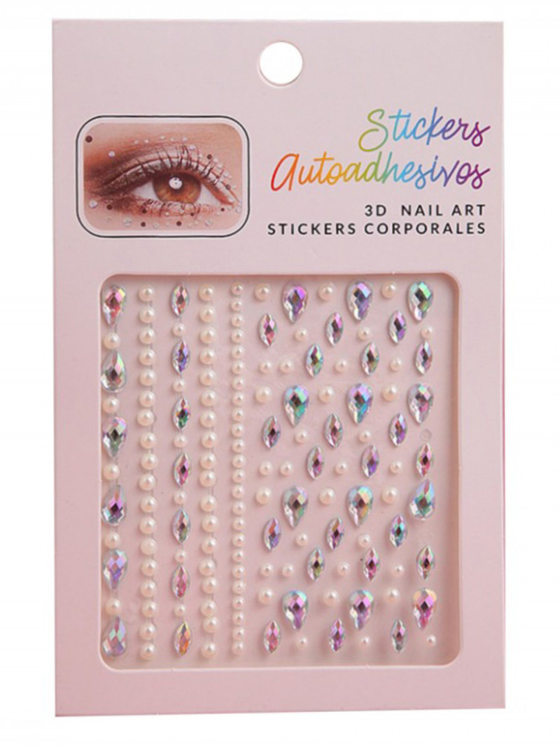 Samoprzylepne ozdoby 3D do makijażu - wzór 1