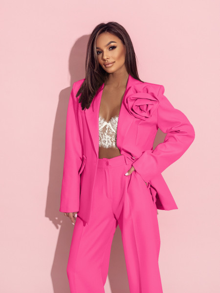 Garnitur z szerokimi spodniami KENZO - fuksjowy