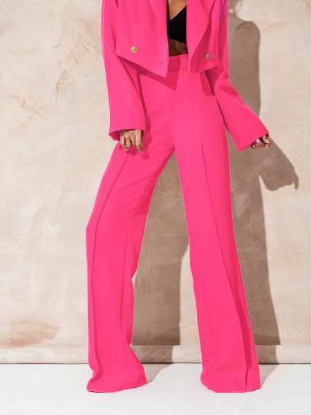 Garnitur z szerokimi spodniami HAJAM - fuksjowy