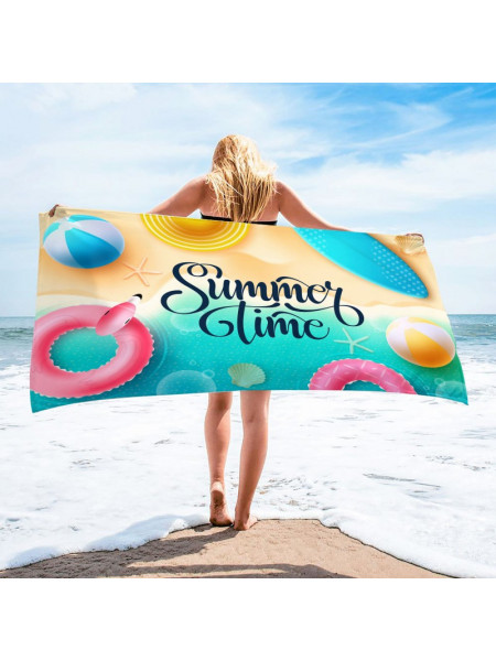 Stylowy plażowy ręcznik Summer Time - wzór 6