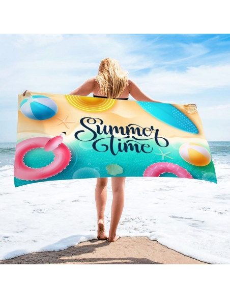 Stylowy plażowy ręcznik Summer Time - wzór 6