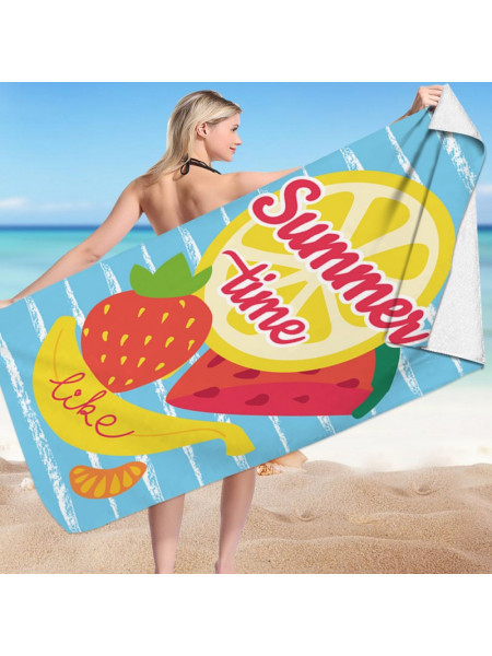 Stylowy plażowy ręcznik owocowy wzór - wzór 7