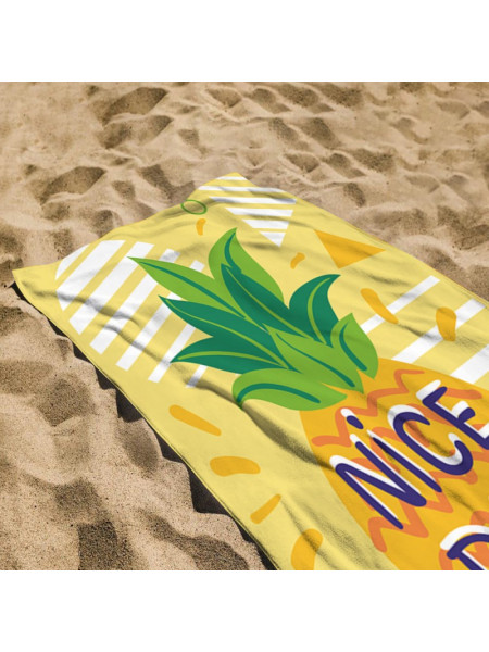 Stylowy plażowy ręcznik z ananasem - wzór 8