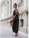 Maxi sukienka na ramiączkach ZADA - czarna