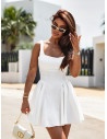 Sukienka mini z odkrytymi plecami ZINA - biała