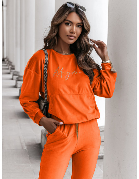 WP bluza dresowa z kieszenią - orange