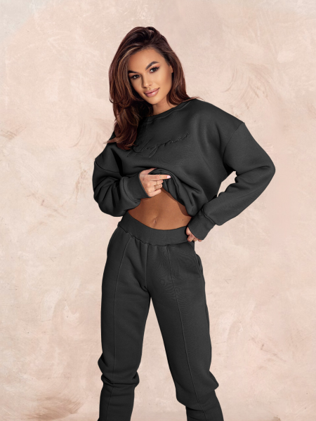 Komplet dresowy spodnie + bluza ARGEA - czarny 2