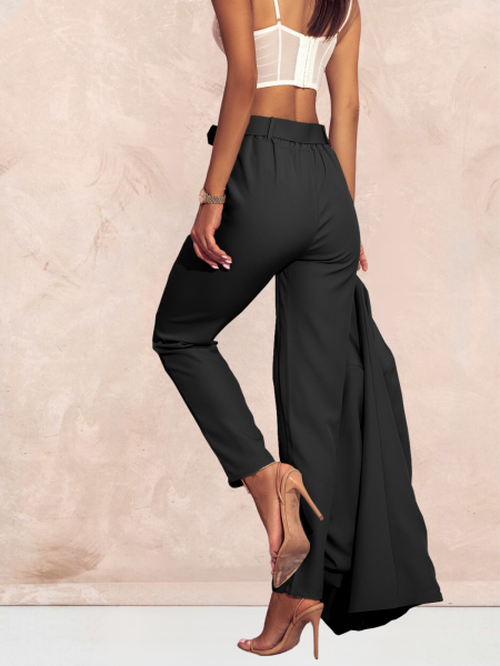 Modny garnitur marynarka i spodnie NAJAT - czarny 2