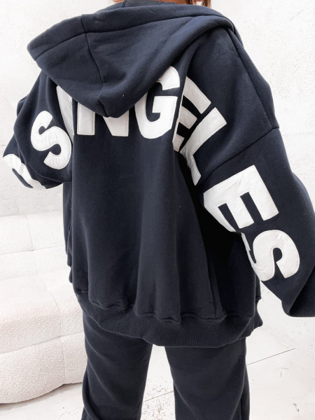 Komplet dresowy z rozpinaną bluzą JAMILA - granatowy 2