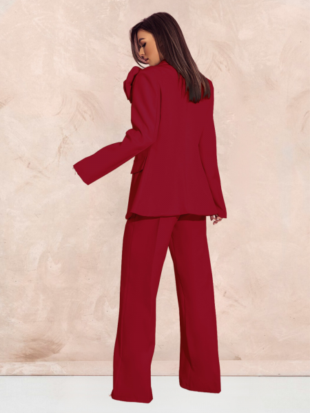 Garnitur z szerokimi spodniami KENZO - bordowy 2