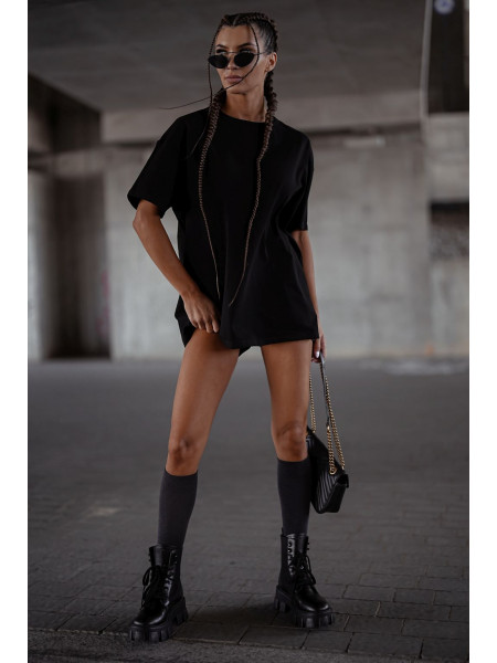 Podkolanówki skarpety gładkie TELNA - czarne 2