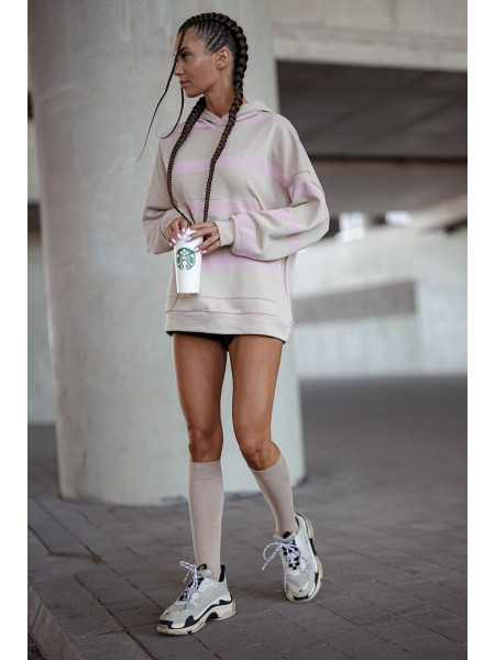 Podkolanówki skarpety gładkie TELNA - beżowe 2