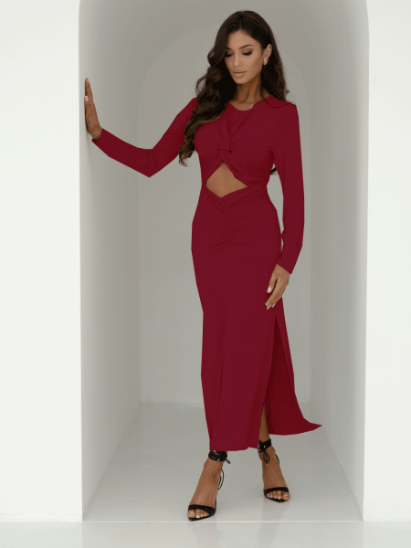 Sukienka z marszczeniem -...