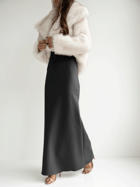 Stylowa spódnica maxi ALETA - czarna 2