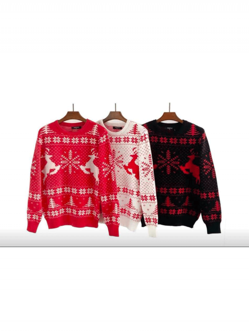 Swiąteczny sweter ze wzorem FROSTY