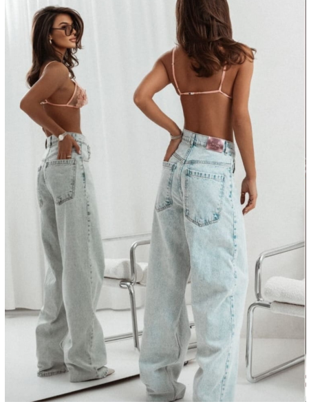 Szerokie spodnie jeansowe JUNIPER - jeans