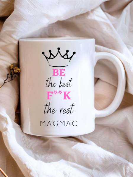 Ceramiczny kubek BE THE BEST - biały 2