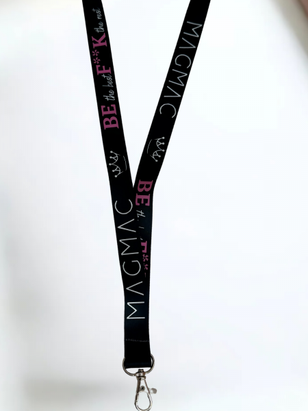 Smycz do kluczy z napisem BE THE BEST - czarna 2